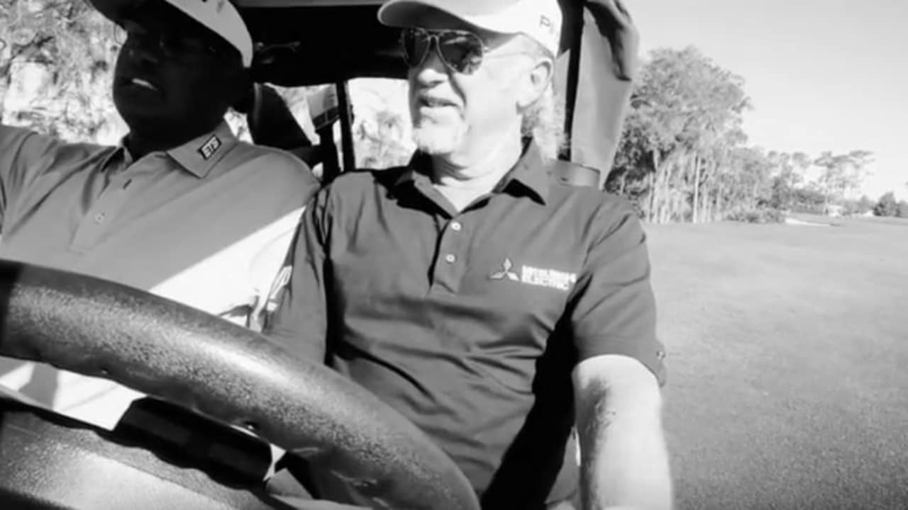 Vijay Singh und Miguel Angel Jimenez bei den
