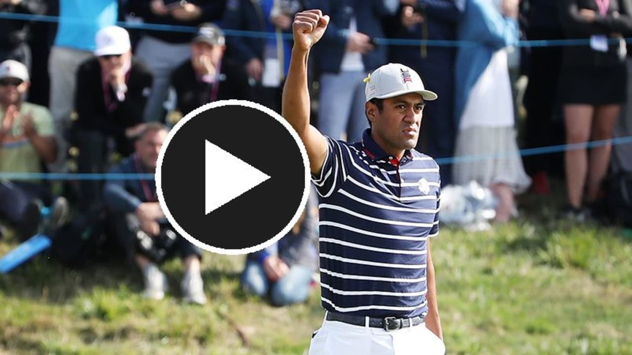 Tony Finau mutiert beim Ryder Cup 2018 zum Glückspilz. (Foto: Getty)