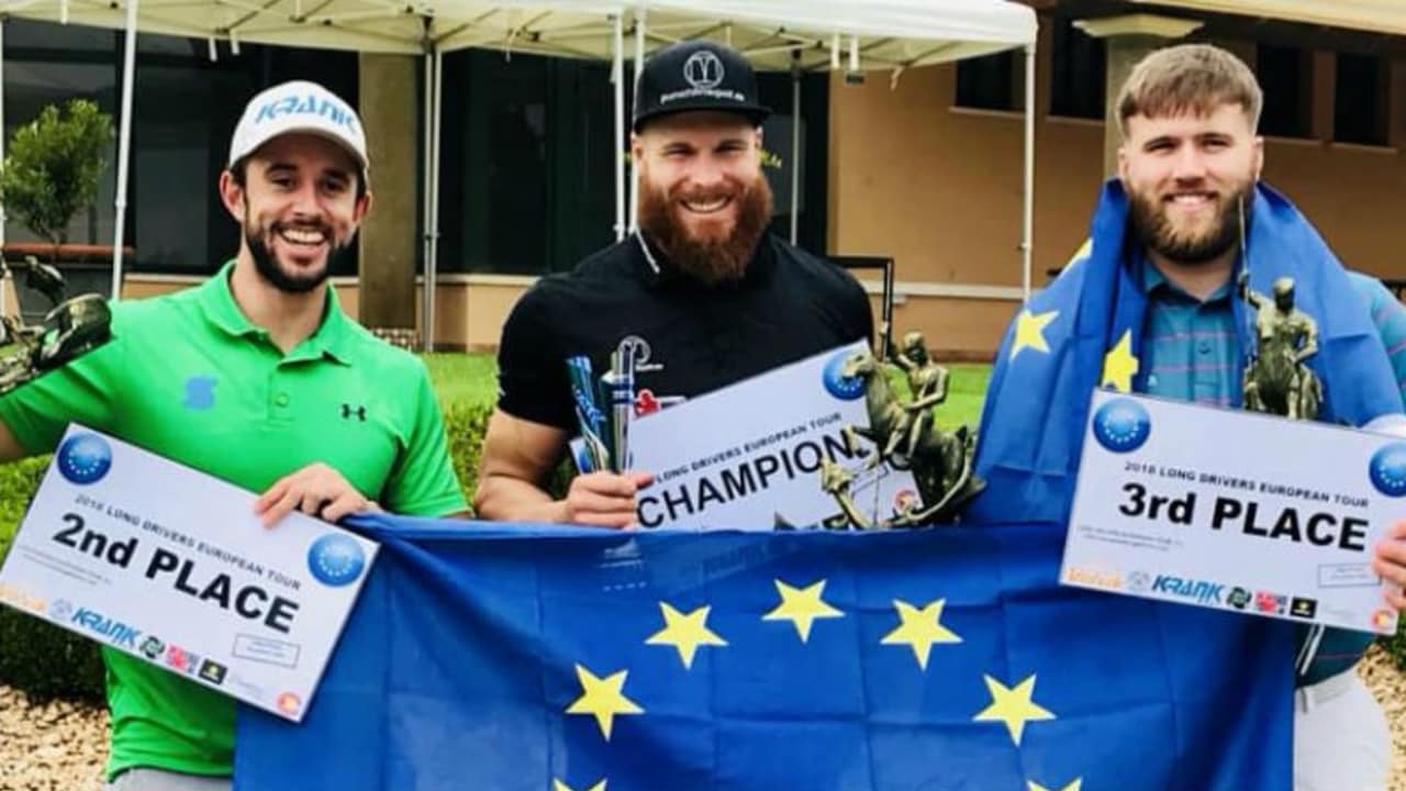 Martin Borgmeier gewinnt die Long Drivers European Tour 2018. (Foto: Facebook.com/@europeanlongdrivers)