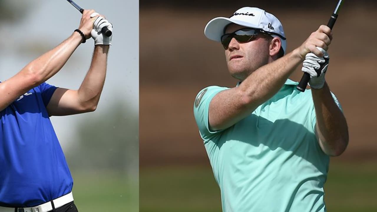Marcel Schneider (l) und Philipp Mejow erwischten am dritten Tag des Challenge Tour Grand Final einen gebrauchten Tag. (Foto: Getty)