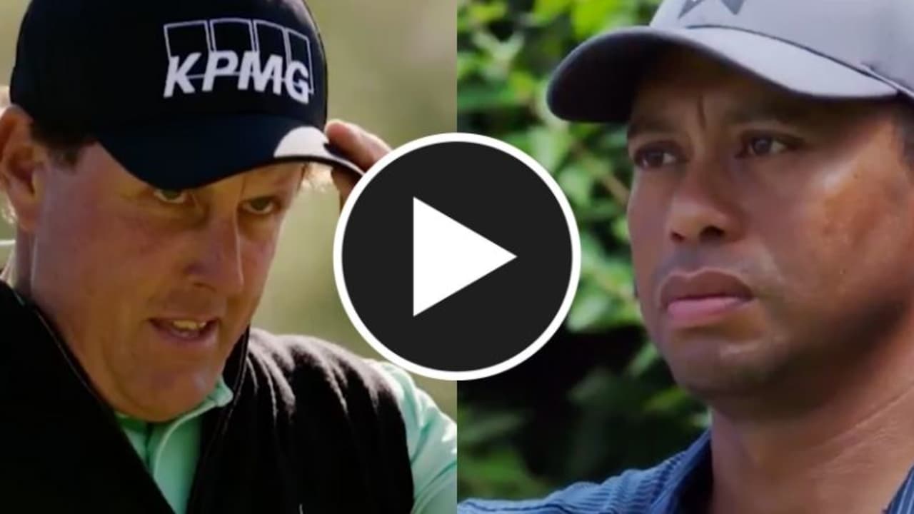 Phill Mickelson gegen Tiger Woods. Bald ist es so weit. (Foto: Twitter/@GolfWeek)