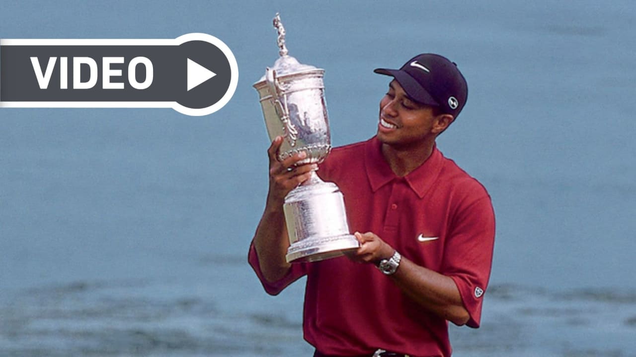 Tiger Woods siegte bei den US Open 2000 mit einer grandiosen Leistung auf dem Pebble Beach Golf Links. (Foto: Golf.com)