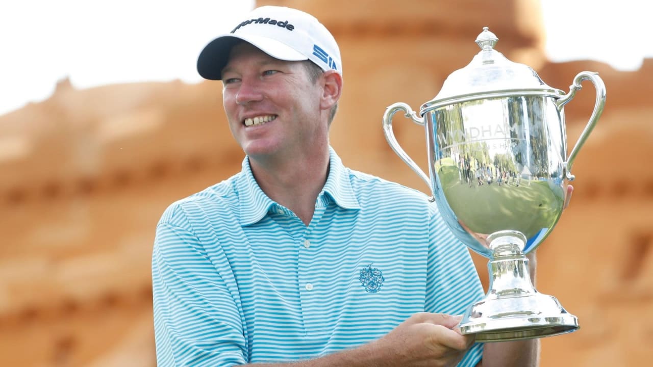 Pga Tour Jim Herman Holt Mit Wyndham Championship Dritten Karriere Sieg