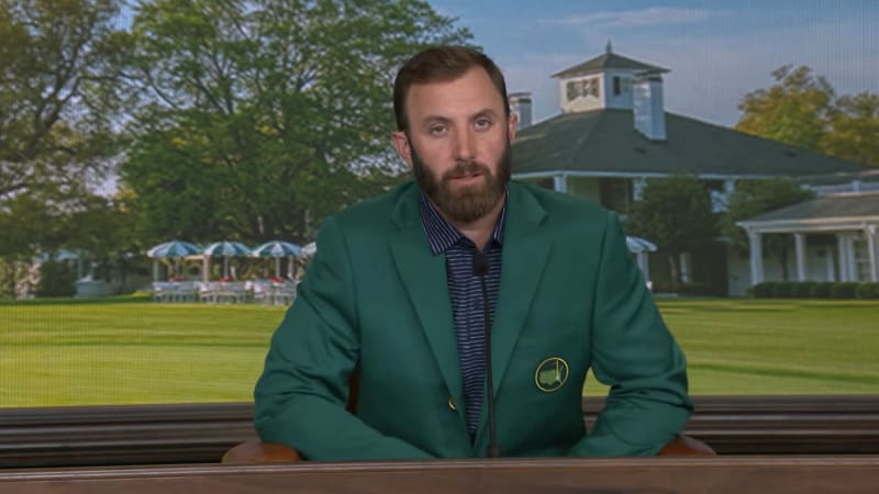 Dustin Johnson feiert souverän...