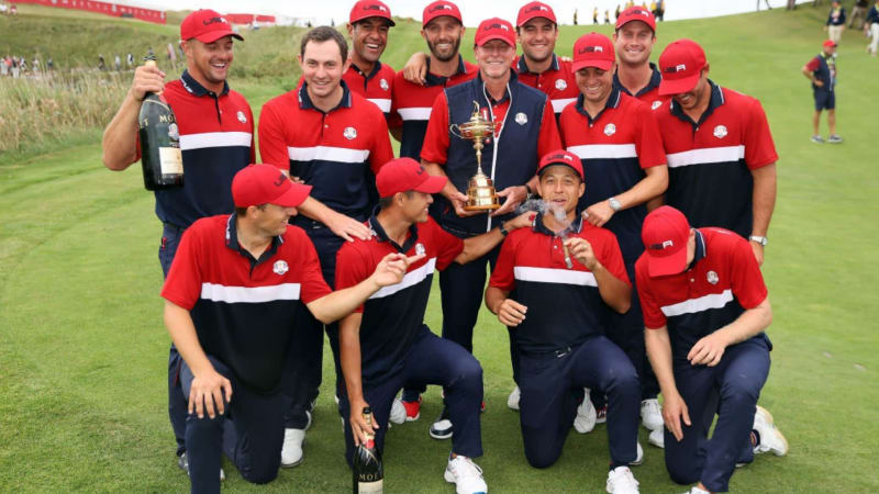 The USA Team claims the Ryder Cup