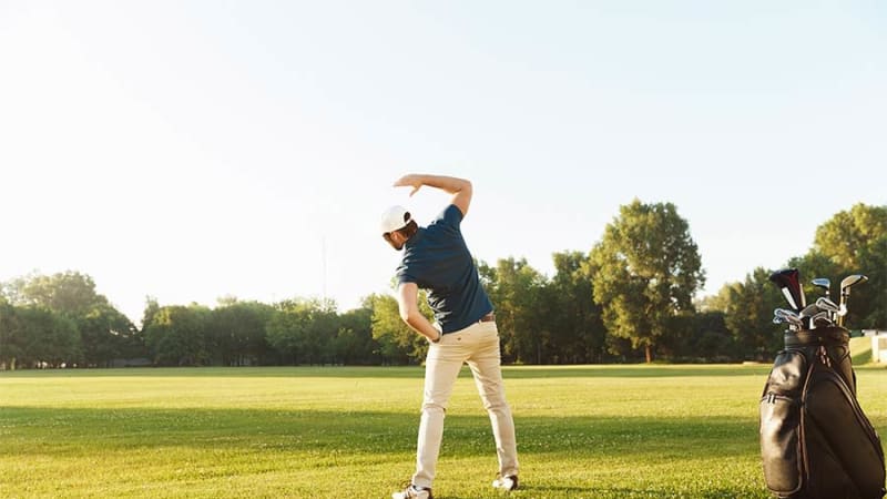 Was macht der Golfer im Winter...