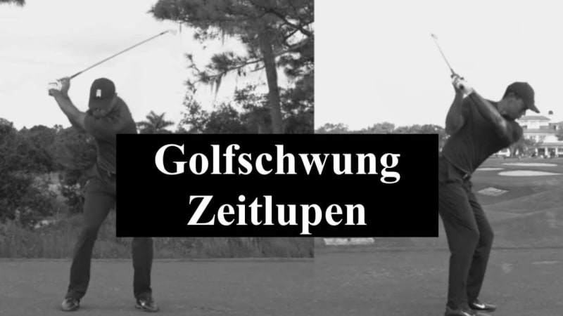 Golfschwung Zeitlupen der Prof...