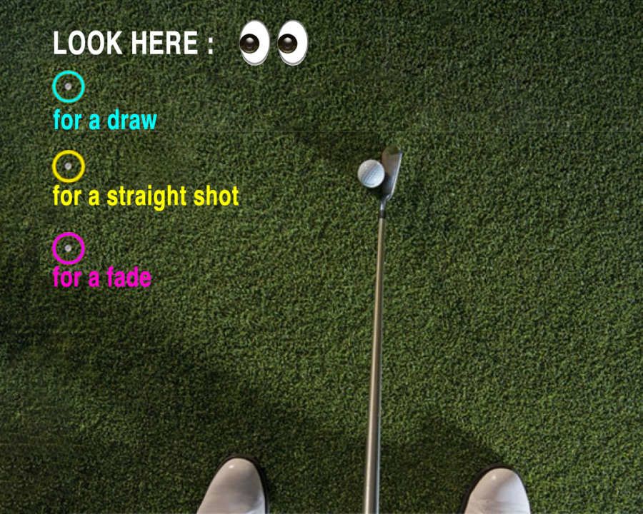 Let your eyes guide your swing path naturally