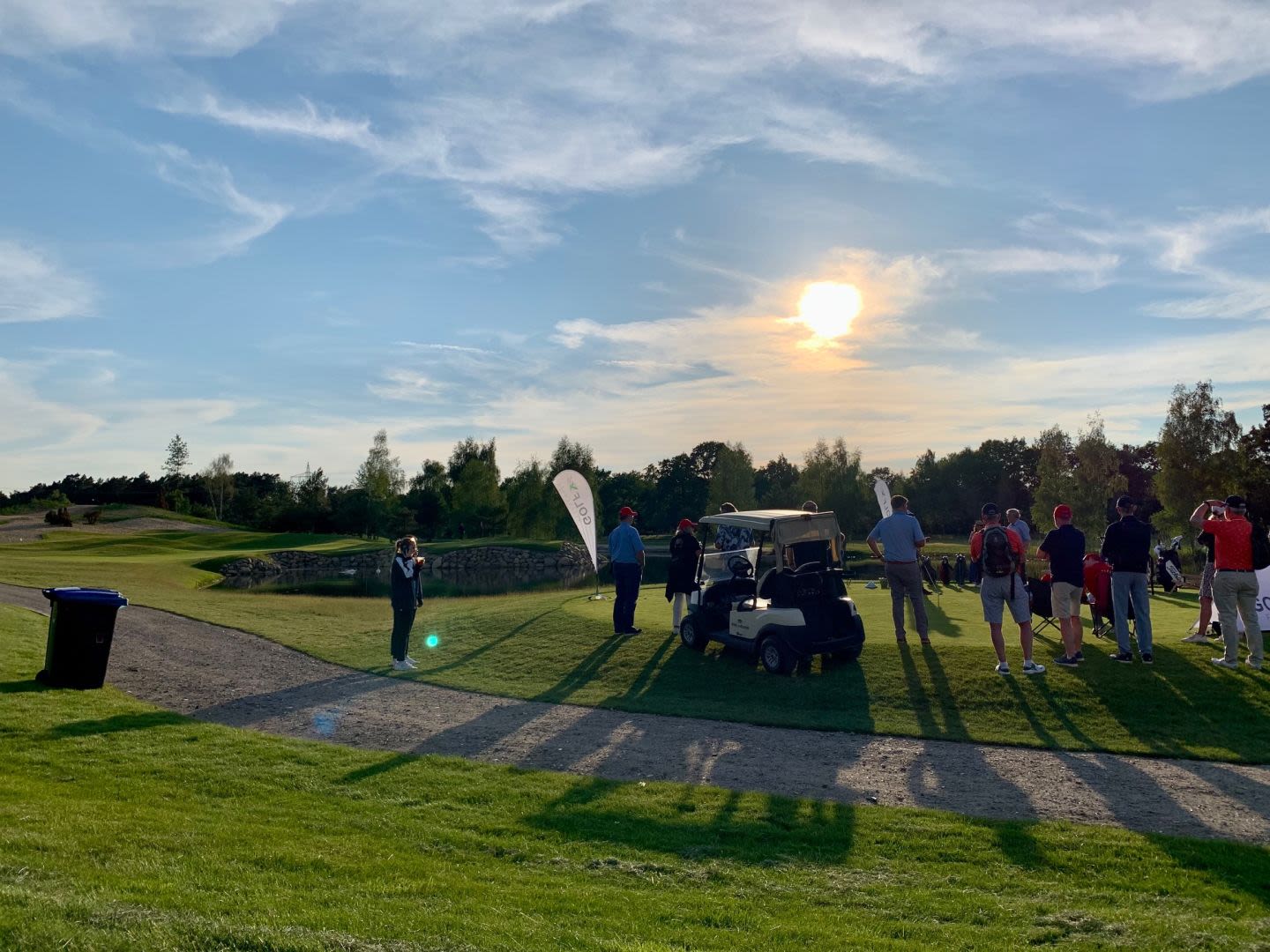 Das Shootout an der neuen 10 des Südcourses - ein ganz besonderer Sundowner an Tag 2 der Porsche European Open. (Alle Fotos: Claudia Salowski)