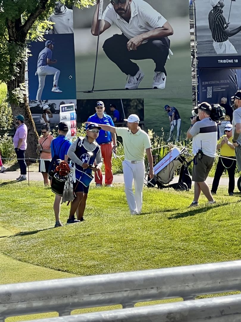 Eagle Nummer 2 auf Runde 1 für Haotong Li auf Loch 9 (Foto: Claudia Salowski)
