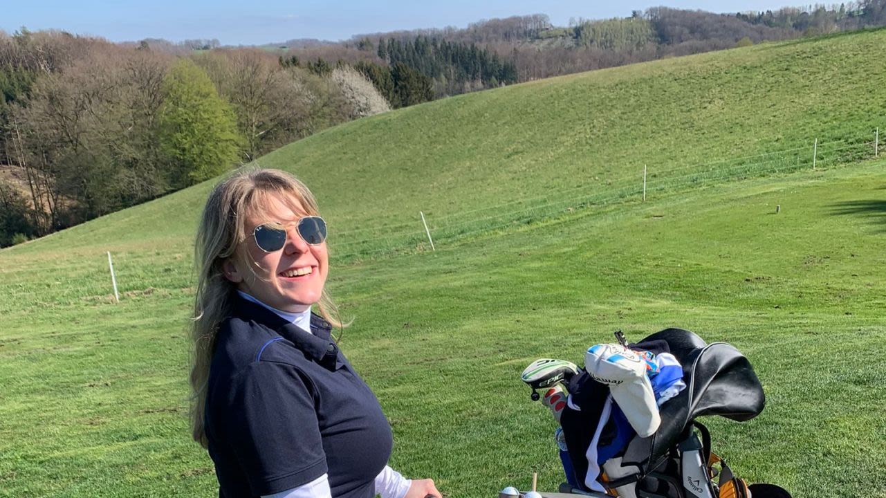 Giorgina beim Oster-Scramble 2022 im GC Kürten.