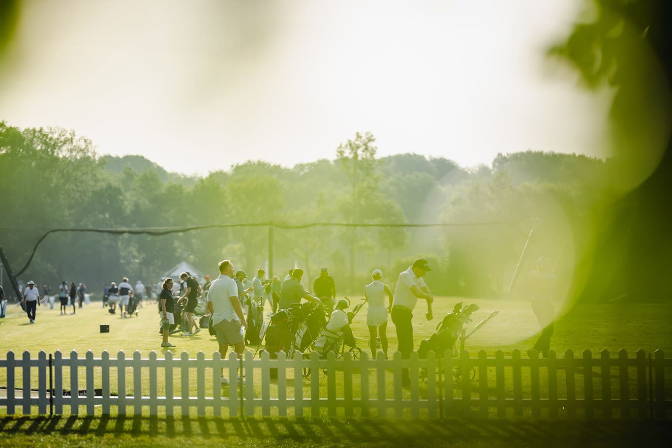 Drivingrange kurz bevor es los ging