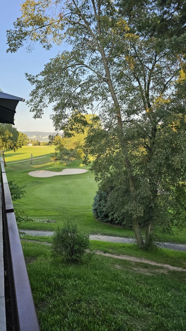Blick von der Gastroterasse auf die hinteren 9Loch #Ecco #GCRheintal&nbsp;