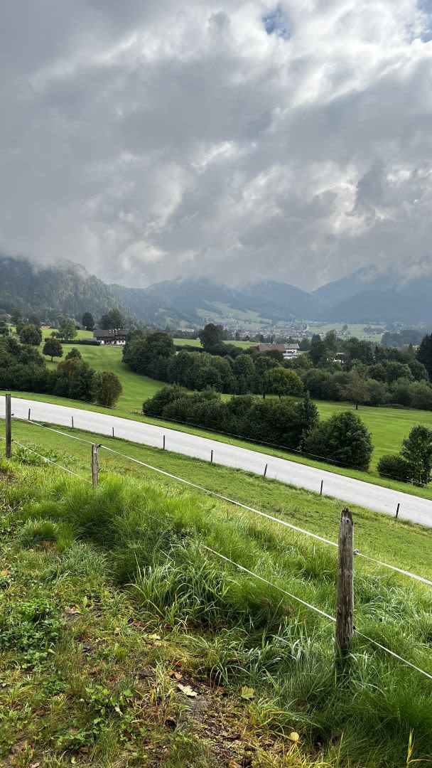 Die Aussicht vom Parkplatz 
