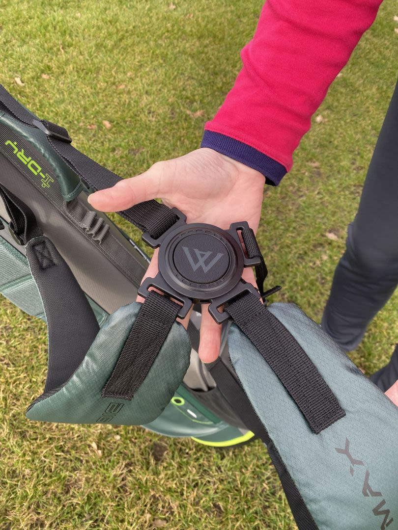 Die ErgoFit Disc macht das Schultern des Tagebgs deutlich leichter. Kleinigkeit mit großer Wirkung