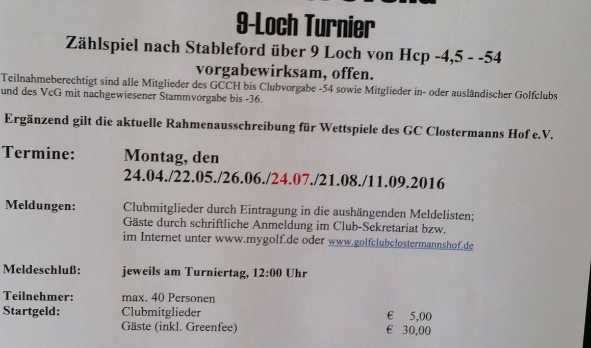 Golfanlage Clostermanns Hof