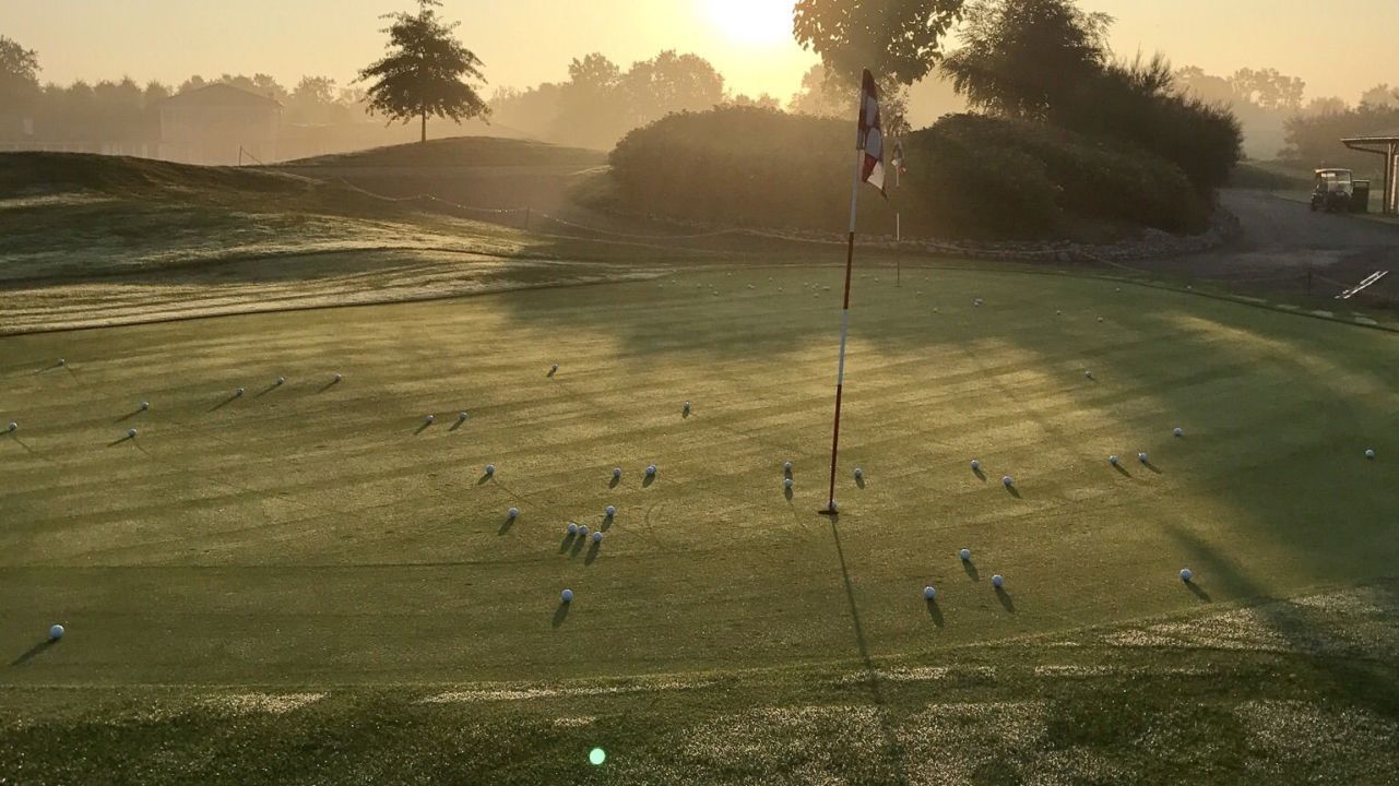 Early morning session auf der...