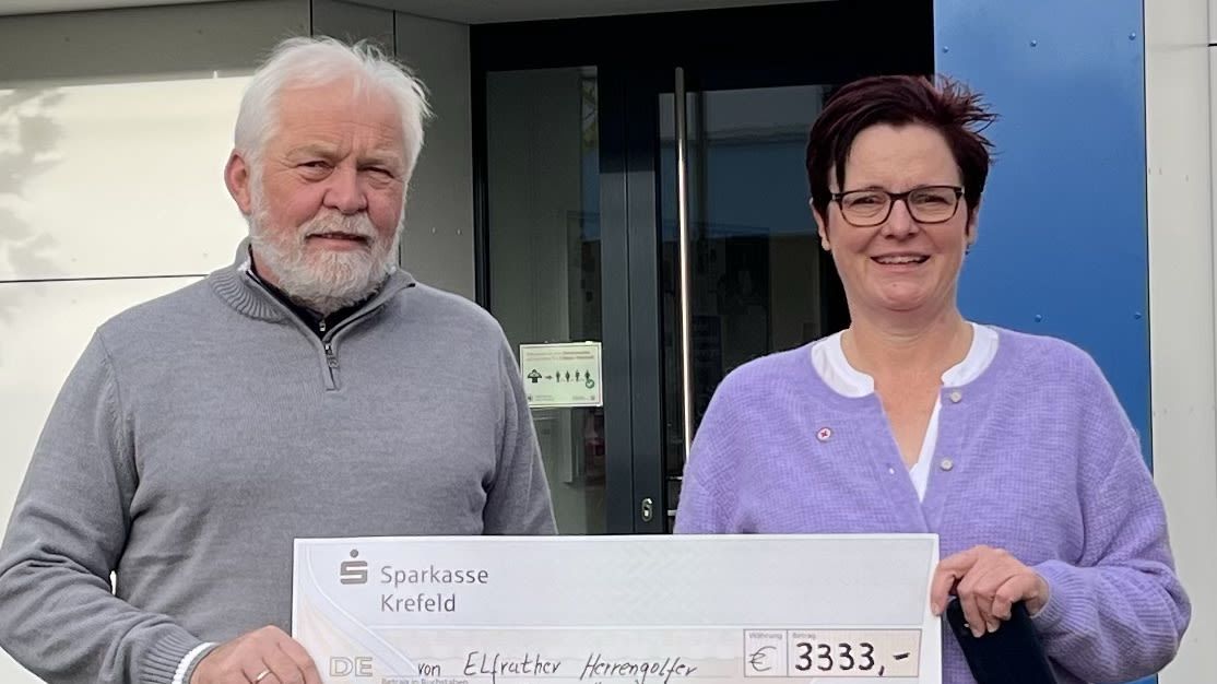 Heute den Scheck für das ”Stup...