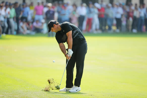 MEXICO CITY, MEXICO - FEBRUARY 23: Patrick Reed of the United States plays a shot on the fourth hole  during the final round of the World Golf Championships Mexico Championship at Club de Golf Chapultepec on February 23, 2020 in Mexico City, Mexico. (Photo by Hector Vivas/Getty Images)