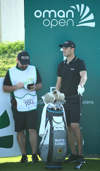 MUSCAT, OMAN - FEBRUARY 26:   Martin Kaymer of Germany plays in the pro am ahead of the Oman Open at Al Mouj Golf on February 26, 2020 in Muscat, Oman. (Photo by Warren Little/Getty Images)