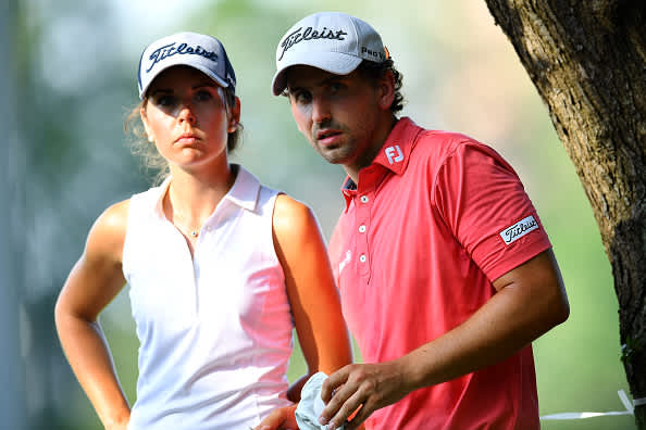ATZENBRUGG, AUSTRIA - JULY 10: Nicolai von Dellingshausen of Germany waits on the 17th hole during day two of the Austrian Open at Diamond Country Club on July 10, 2020 in Atzenbrugg, Austria. (Photo by Stuart Franklin/Getty Images)