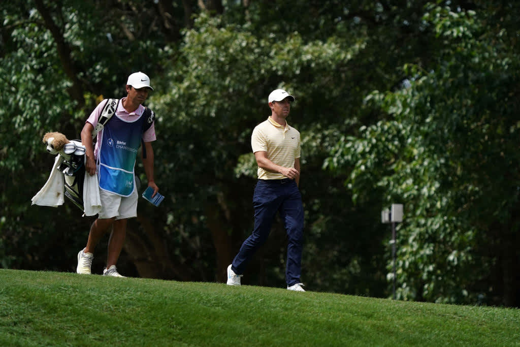 PGA Tour: Northern Irishman Rory McIlroy posted a third round 73 and currently sits 3 shots off the lead. PGA Tour: Northern Irishman Rory McIlroy posted a third round 73 and currently sits 3 shots off the lead.