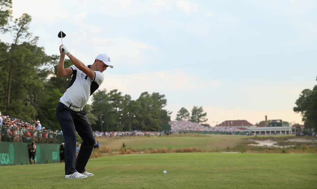  Die US Open auch 2029 wieder im Pinehurst Resort
Nach der US Open 2014 und 2024 wird das Major auch 2029 auf dem traumhaften Kurs in North Carolina ausgetragen.

(Foto: Getty)