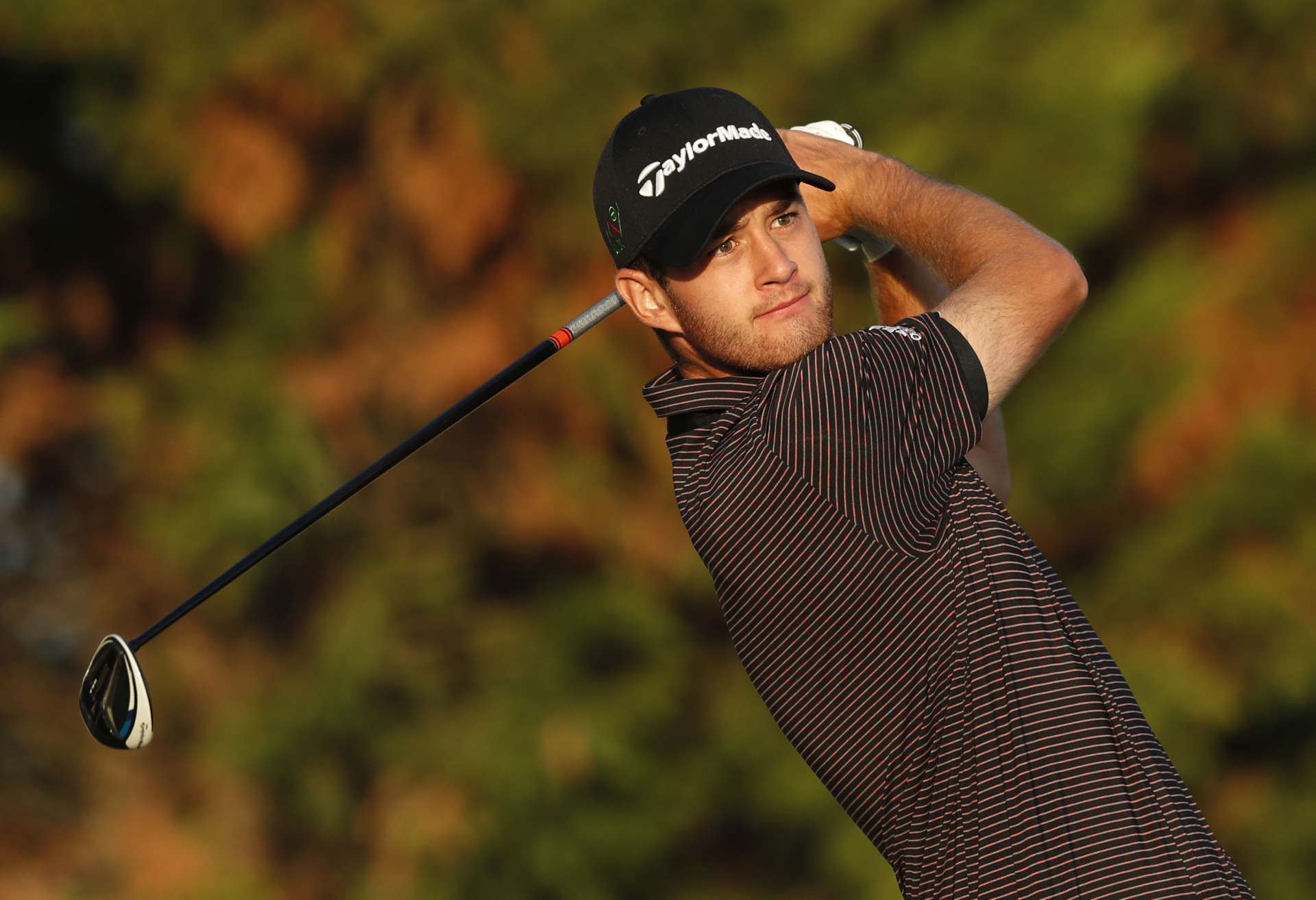 QUARTEIRA, PORTUGAL - SEPTEMBER 11: Max Schmitt of Germany tees off on the 2nd hole during Day two of the Portugal Masters at Dom Pedro Victoria Golf Course on September 11, 2020 in Quarteira, Portugal. (Photo by Luke Walker/Getty Images)