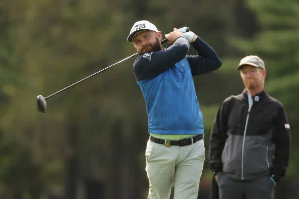 MAMARONECK, NEW YORK - SEPTEMBER 15: Andy Sullivan of England plays a shot during a practice round prior to the 120th U.S. Open Championship on September 15, 2020 at Winged Foot Golf Club in Mamaroneck, New York. (Photo by Gregory Shamus/Getty Images)