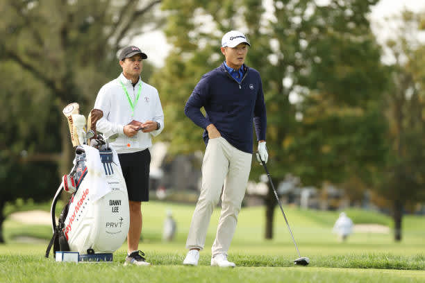 MAMARONECK, NEW YORK - SEPTEMBER 15: Danny Lee of New Zealand waits to hit a tee shot on the second hole during a practice round prior to the 120th U.S. Open Championship on September 15, 2020 at Winged Foot Golf Club in Mamaroneck, New York. (Photo by Gregory Shamus/Getty Images)