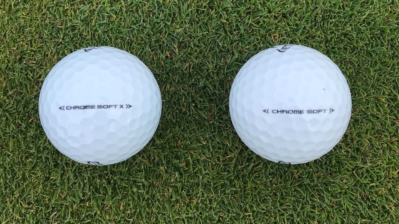 Beim Spielen ist der Callaway Chrome Soft X deutlich direkter, spielt sich härter, aber immer noch weich und fliegt deutlich flacher und bohrender. Dieser Ball richtet sich eher an diejenigen, die höhere Geschwindigkeiten haben. Deswegen sehen wir diese Murmel auch in den ganzen Taschen der Stars wie Mickelson und Schauffele.