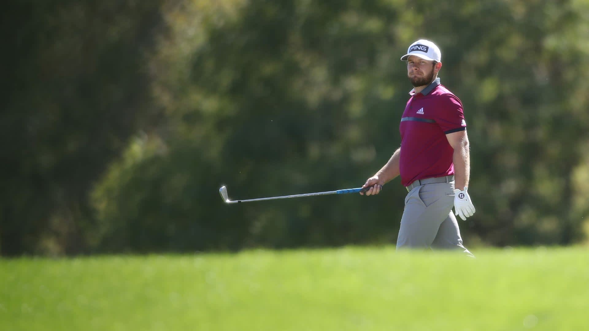 PGA Tour: Tyrrell Hatton is at 1 at the The CJ Cup @ Shadow Creek after the first round. PGA Tour: Tyrrell Hatton is at 1 at the The CJ Cup @ Shadow Creek after the first round.