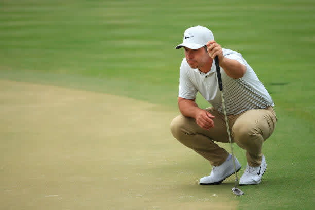 ORLANDO, FLORIDA - MARCH 06: Paul Casey of England prepares to putt on the 18th green during the third round of the Arnold Palmer Invitational Presented by MasterCard at the Bay Hill Club and Lodge on March 06, 2021 in Orlando, Florida. (Photo by Mike Ehrmann/Getty Images)