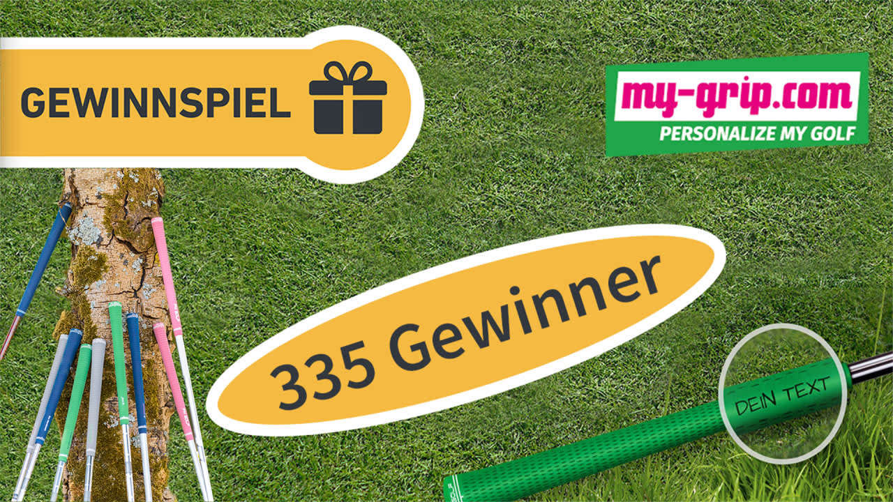 my-grip verlost personalisierbare Golfgriffe & mehr an 335 Golf Post User