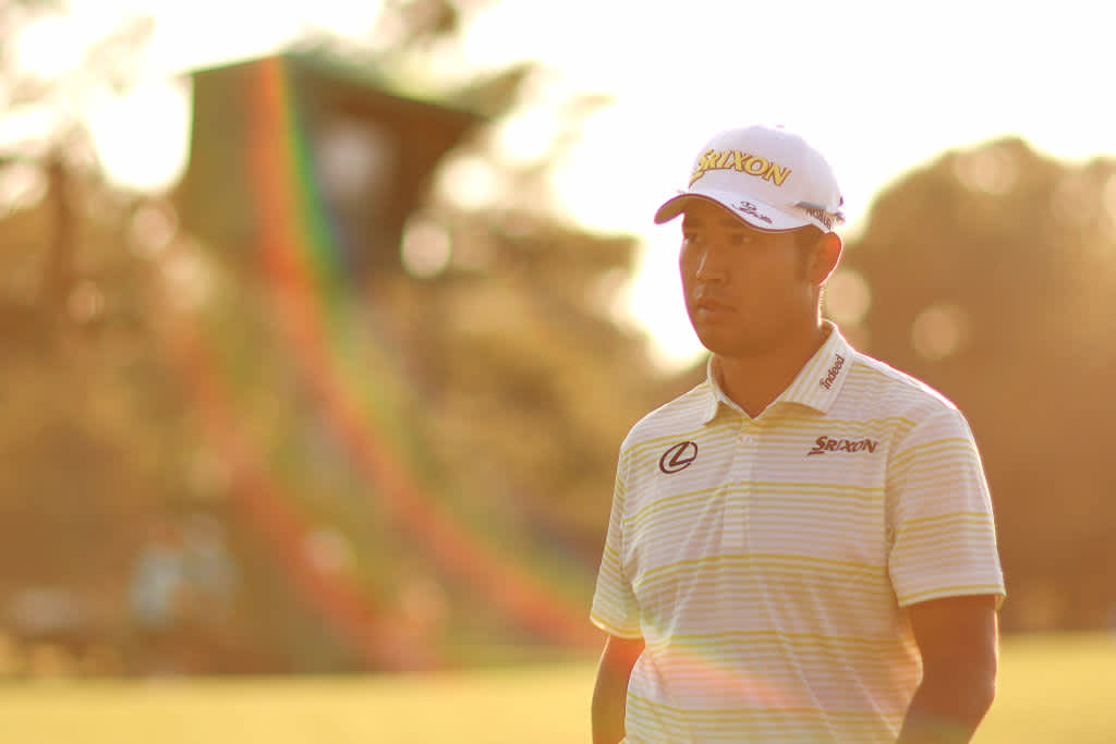 AUGUSTA, GEORGIA - APRIL 11: Hideki Matsuyama of Japan walks off the 17th green during the final round of the Masters at Augusta National Golf Club on April 11, 2021 in Augusta, Georgia. (Photo by Mike Ehrmann/Getty Images)