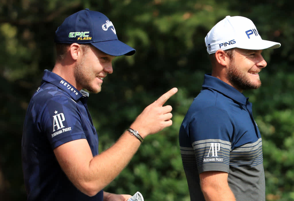 Danny Willett & Tyrrell Hatton
Im englischen Duo gemeinsam zum Erfolg? Danny Willett braucht noch gute Ergebnisse, um sich für den Ryder Cup zu empfehlen. Da bietet es sich doch an, gemeinsam mit Teamkollege Hatton für gute Ergebnisse und ebenso gute Laune zu sorgen. Beide haben diese Saison schon Top-10-Platzierungen geschafft.