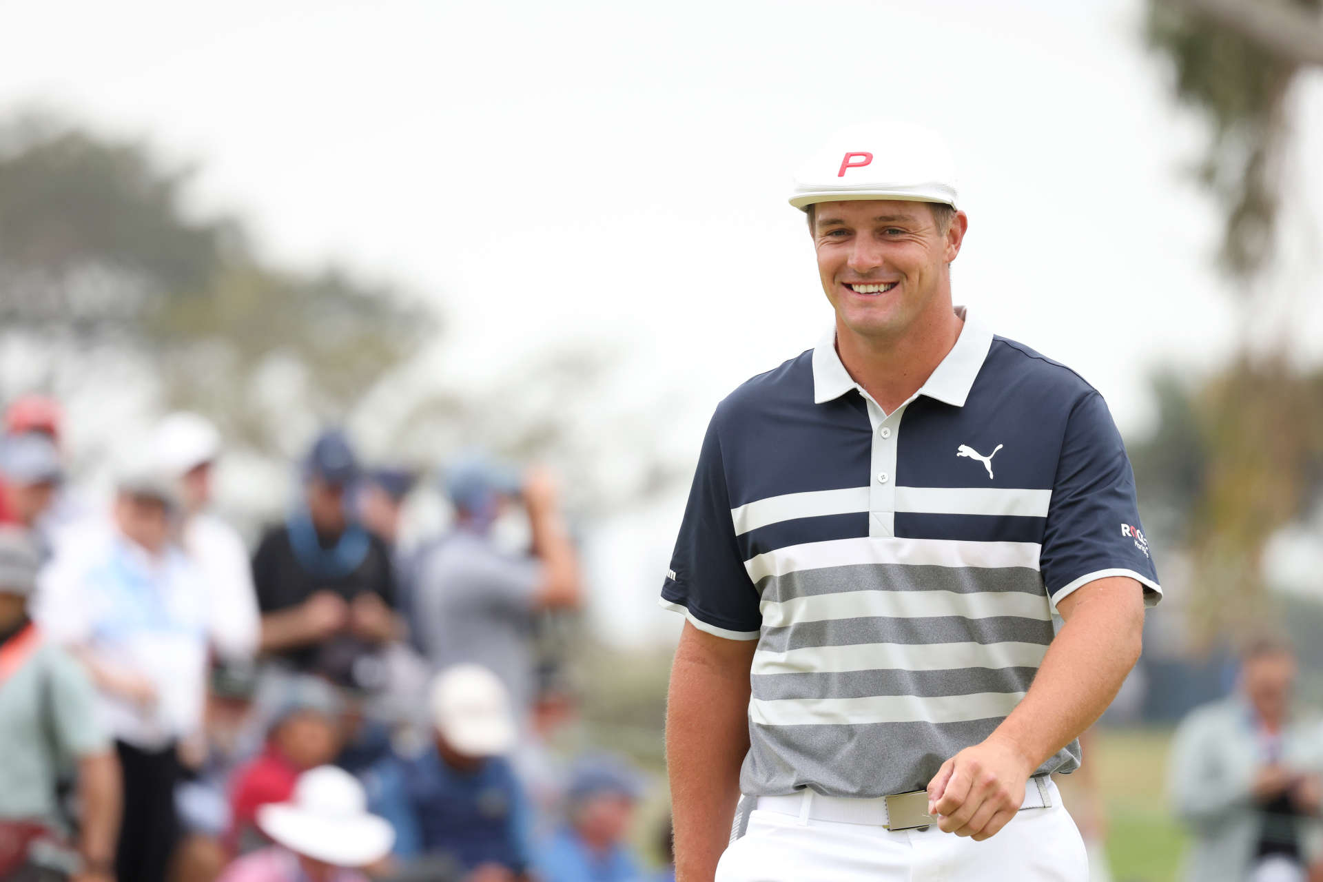 Bryson DeChambeau nach seinem Birdie auf dem 8. Loch