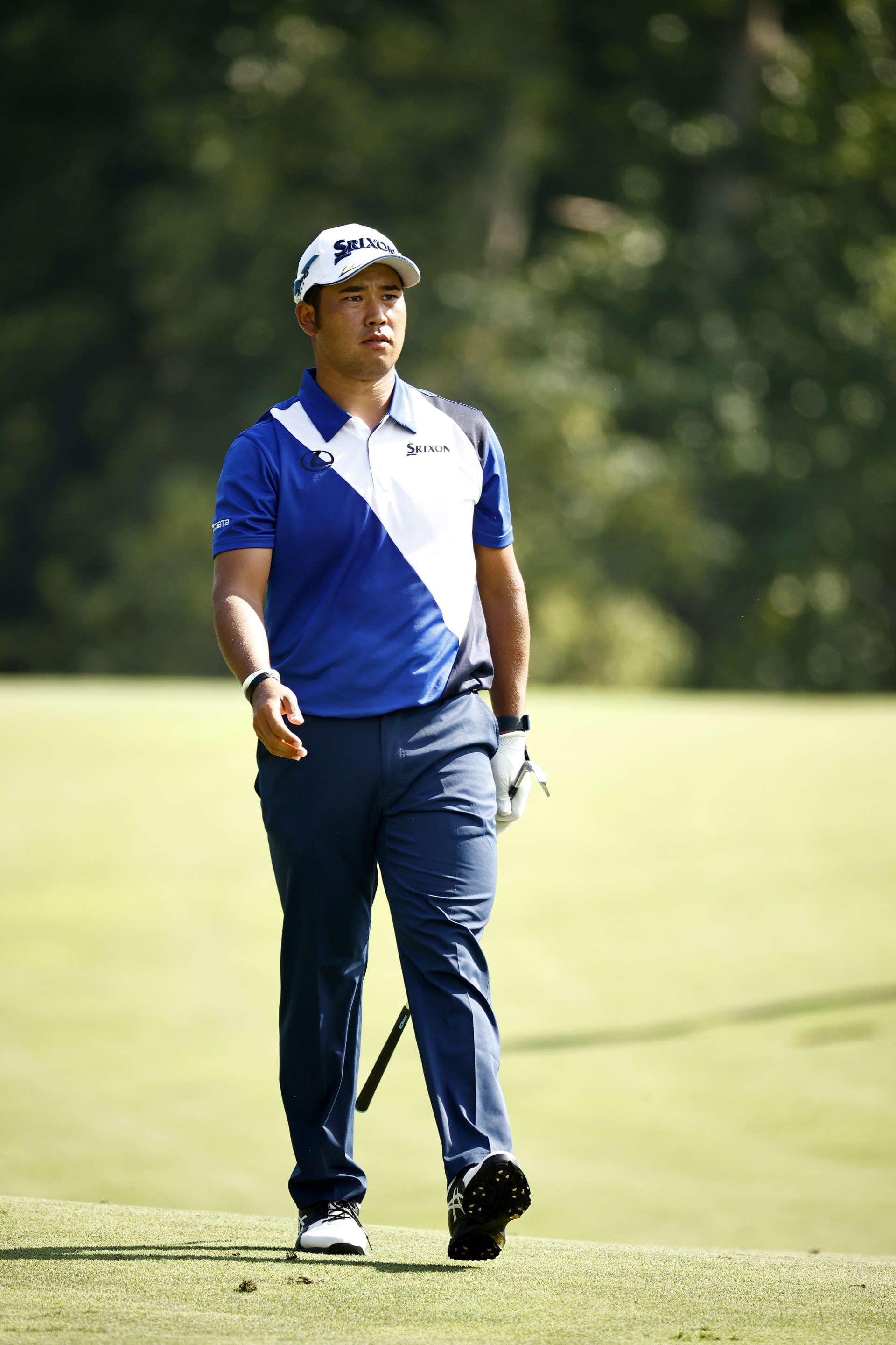 GREENSBORO, NORTH CAROLINA - AUGUST 12: Hideki Matsuyama of Japan walks the 14th hole during the first round of the Wyndham Championship at Sedgefield Country Club on August 12, 2021 in Greensboro, North Carolina. (Photo by Jared C. Tilton/Getty Images)
