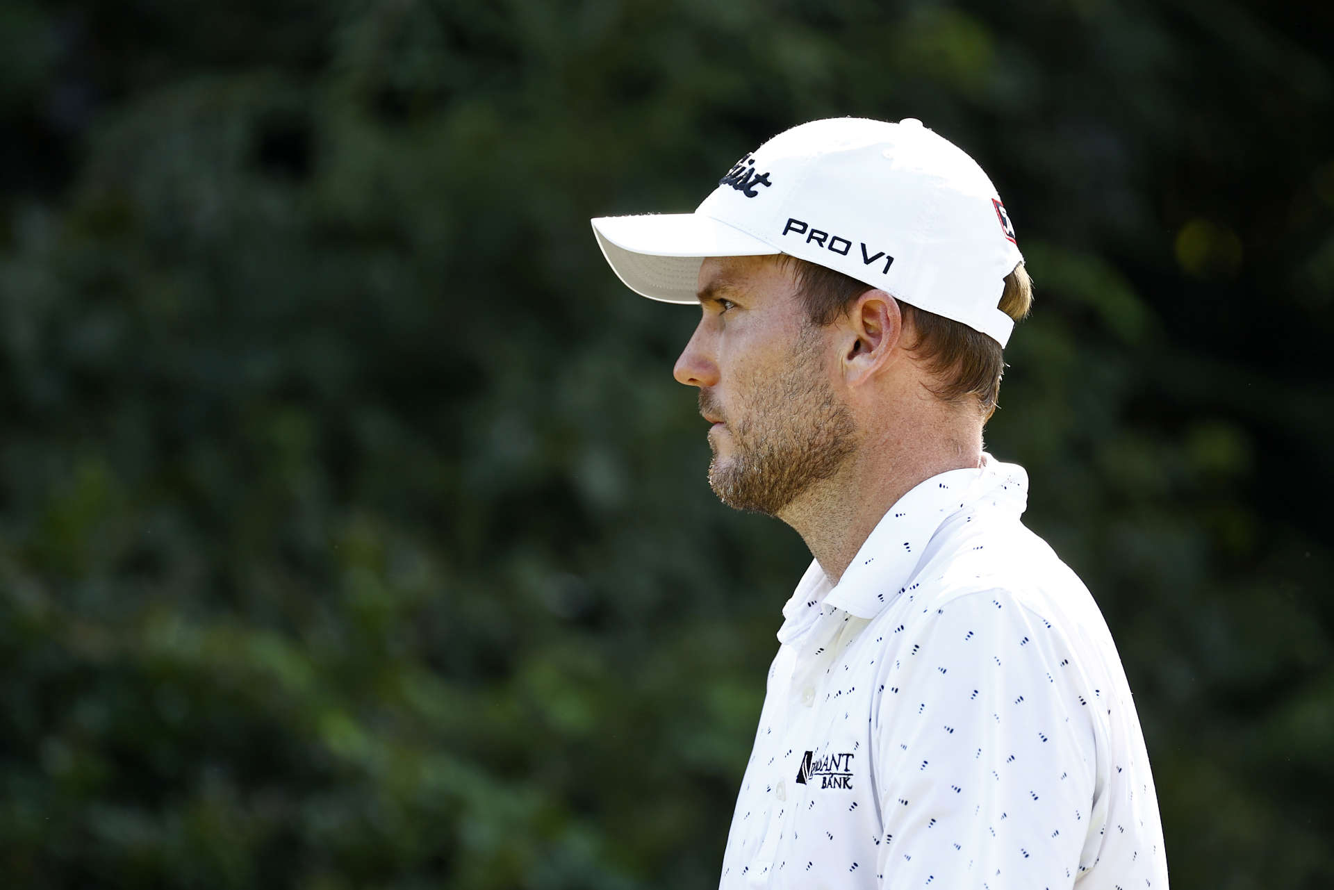 GREENSBORO, NORTH CAROLINA - AUGUST 13: Russell Henley of the United States walks off the 16th tee during the second round of the Wyndham Championship at Sedgefield Country Club on August 13, 2021 in Greensboro, North Carolina. (Photo by Jared C. Tilton/Getty Images)