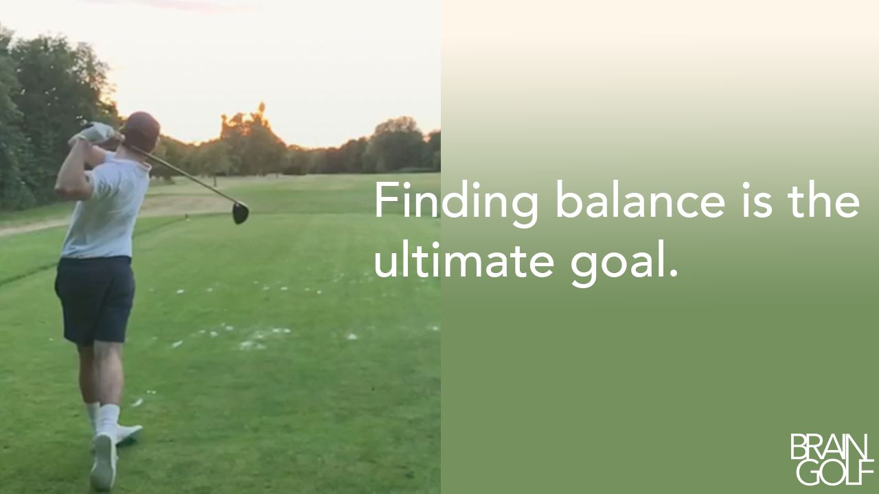 It’s all about balance.