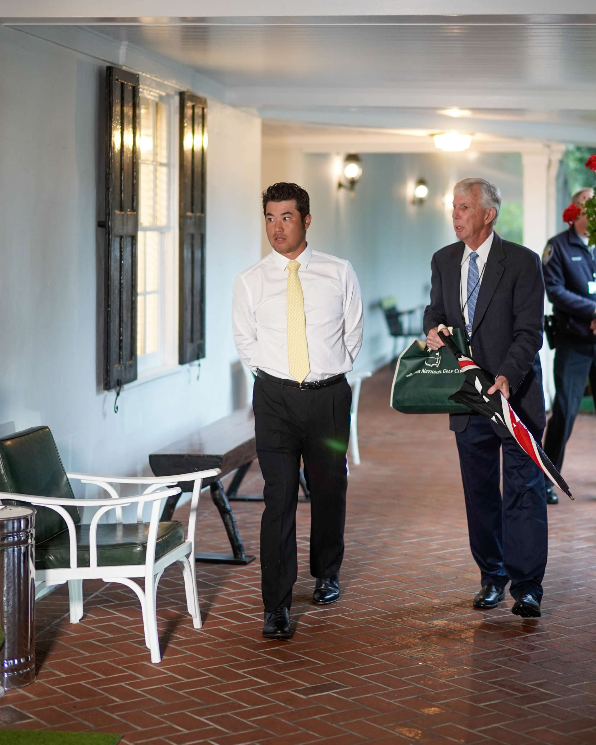 Hideki Matsuyama, Japan's first Masters winner, was the host at yesterday's Champions Dinner.(Photo: Twitter/@TheMasters)