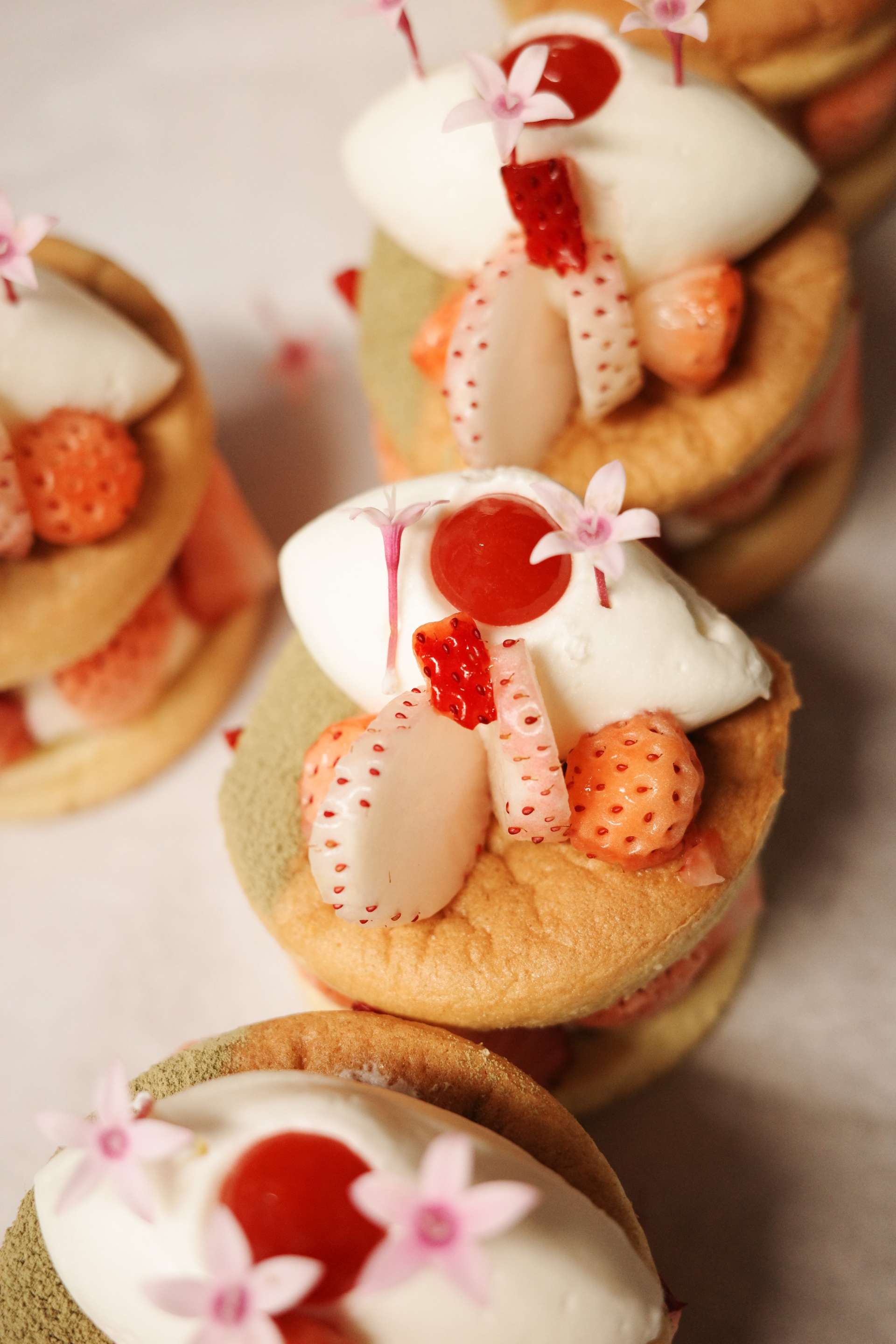 For a rounded finish: a combination of "shortcake", strawberries and whipped cream. Dessert was also a traditional Japanese dish.(Photo: Twitter/@TheMasters)