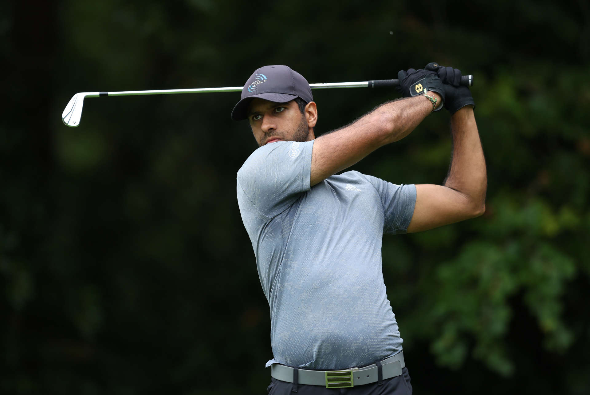 THOMASTOWN, IRELAND - JUNE 30: Aaron Rai of England tees off on the 15th hole during the first round of the Horizon Irish Open at Mount Juliet Estate on June 30, 2022 in Thomastown, Ireland. (Photo by Richard Heathcote/Getty Images)