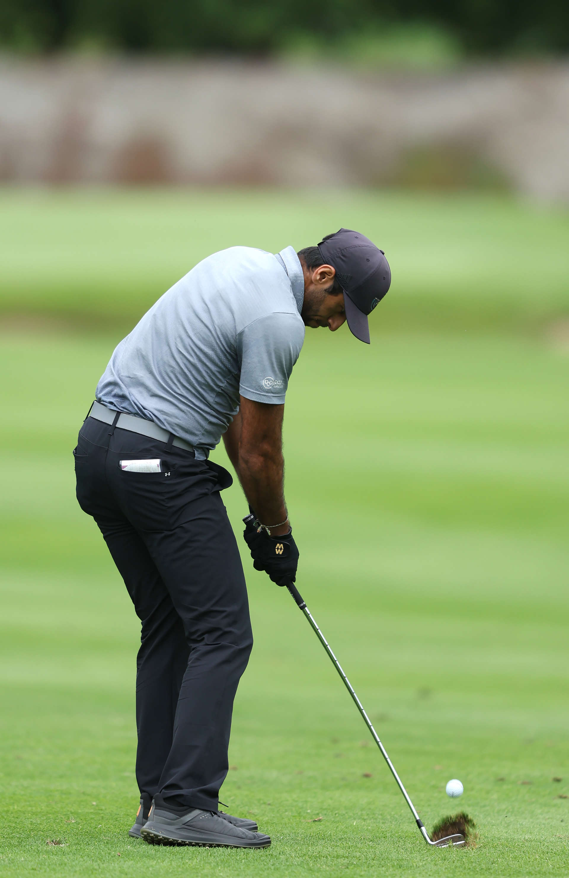 THOMASTOWN, IRELAND - JUNE 30: Aaron Rai of England plays his second shot on the 16th hole during the first round of the Horizon Irish Open at Mount Juliet Estate on June 30, 2022 in Thomastown, Ireland. (Photo by Richard Heathcote/Getty Images)