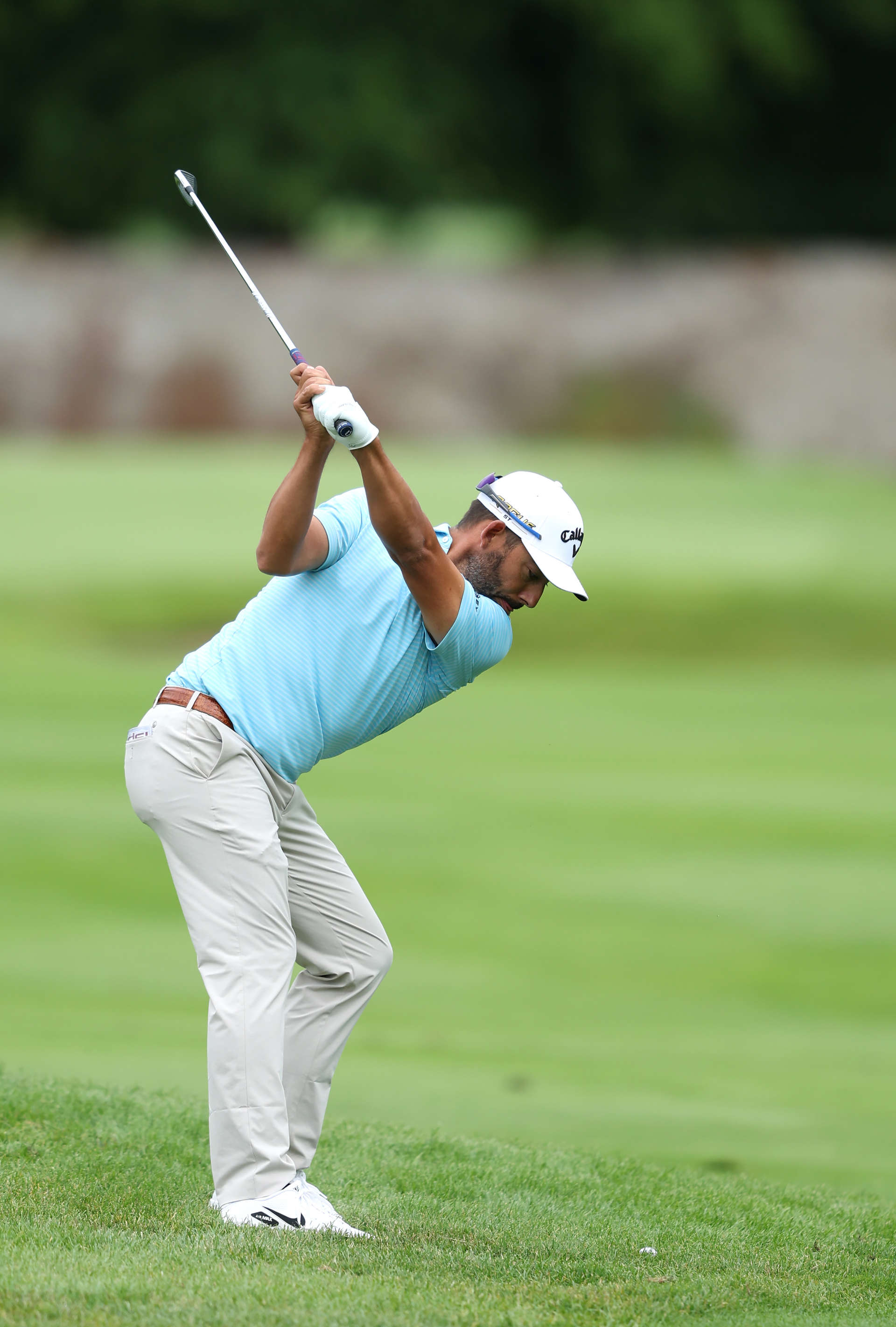THOMASTOWN, IRELAND - JUNE 30: Pablo Larrazabal of Spain plays his second shot on the 16th hole during the first round of the Horizon Irish Open at Mount Juliet Estate on June 30, 2022 in Thomastown, Ireland. (Photo by Richard Heathcote/Getty Images)