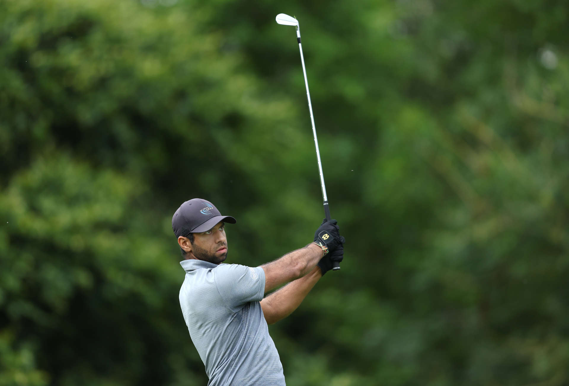 THOMASTOWN, IRELAND - JUNE 30: Aaron Rai of England tees off on the 14th hole during the first round of the Horizon Irish Open at Mount Juliet Estate on June 30, 2022 in Thomastown, Ireland. (Photo by Richard Heathcote/Getty Images)