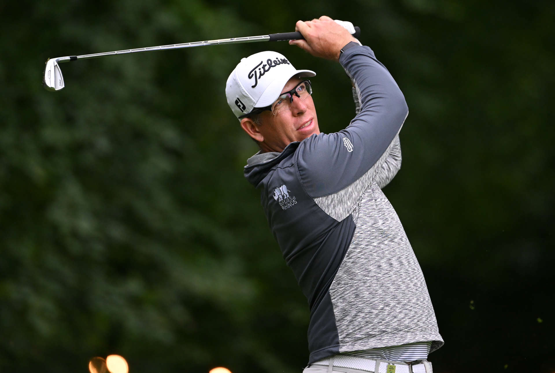 THOMASTOWN, IRELAND - JUNE 30: Oliver Bekker of South Africa tees off on the 11th hole during the first round of the Horizon Irish Open at Mount Juliet Estate on June 30, 2022 in Thomastown, Ireland. (Photo by Ross Kinnaird/Getty Images)