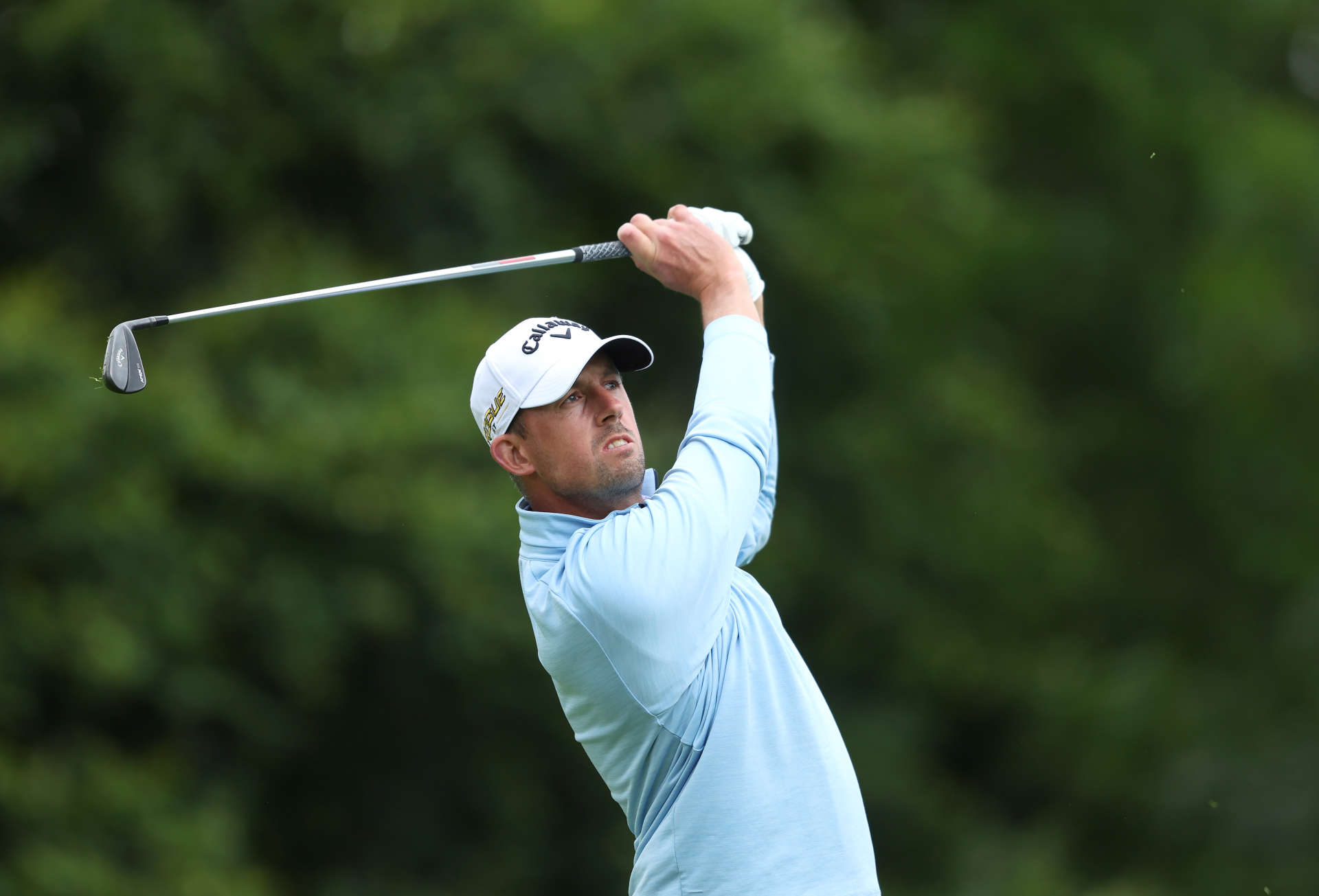 THOMASTOWN, IRELAND - JUNE 30: Alexander Bjork of Sweden tees off on the 14th hole during the first round of the Horizon Irish Open at Mount Juliet Estate on June 30, 2022 in Thomastown, Ireland. (Photo by Richard Heathcote/Getty Images)