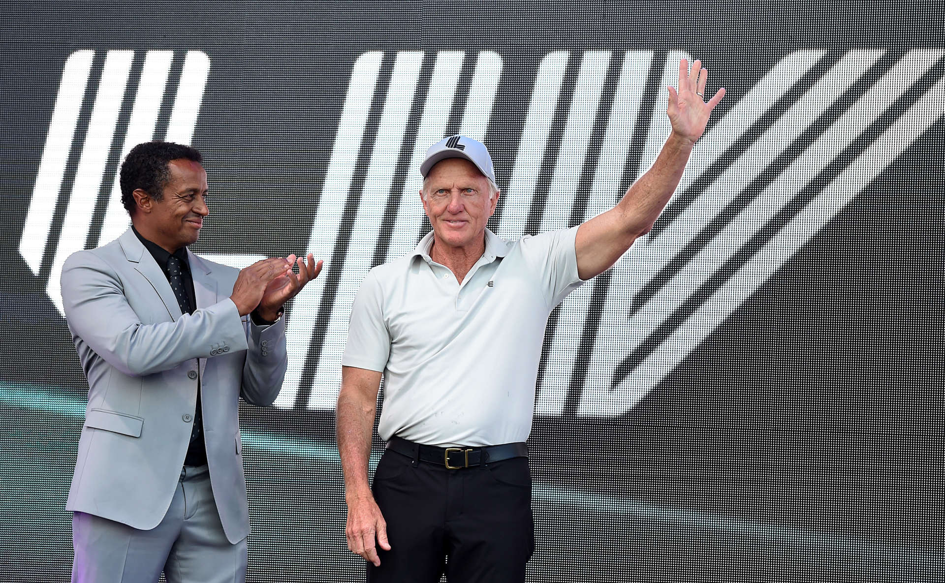 Majed Al Sorour and Greg Norman