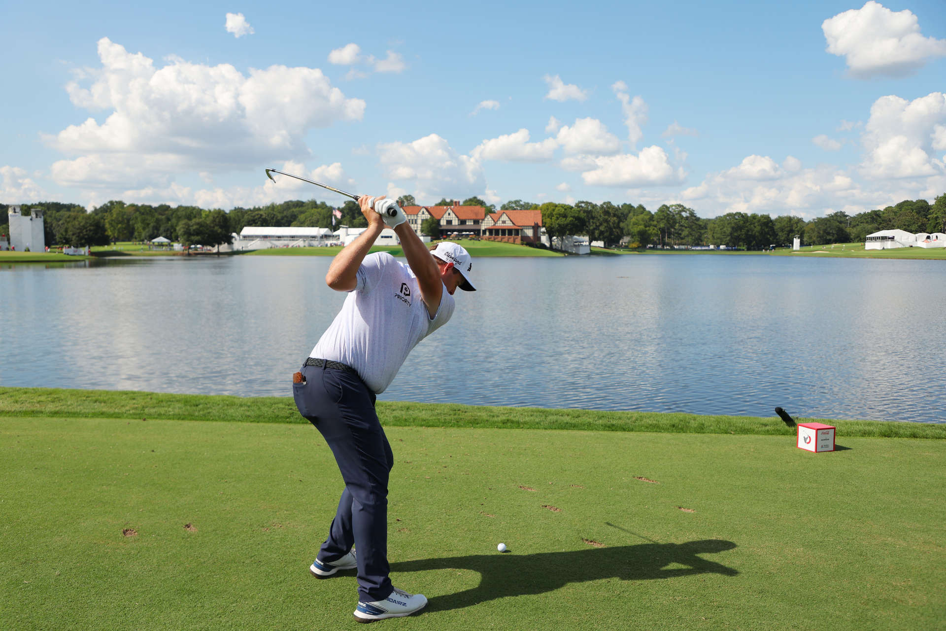 ATLANTA, GEORGIA - AUGUST 26: Sepp Straka of Austria plays his shot from the 15th tee during the second round of the TOUR Championship at East Lake Golf Club on August 26, 2022 in Atlanta, Georgia. (Photo by Kevin C. Cox/Getty Images)